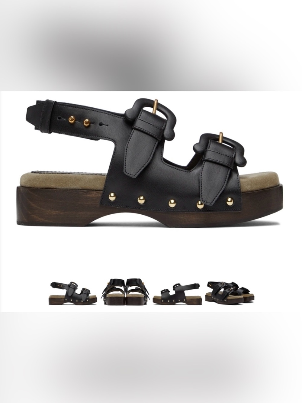 NWT/NWB Nanushka Mahalia Sandals in black